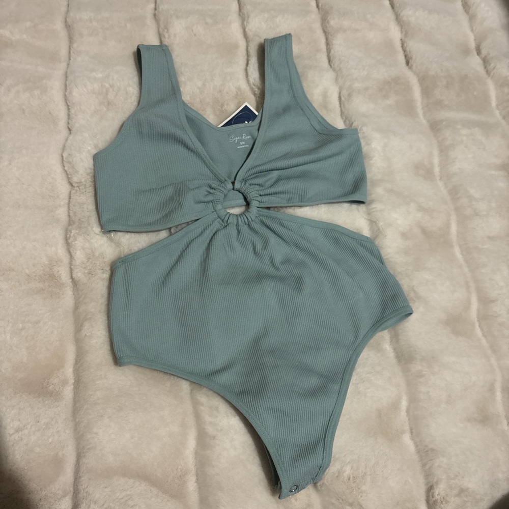 Marshalls Sage Ribbed Tank Top